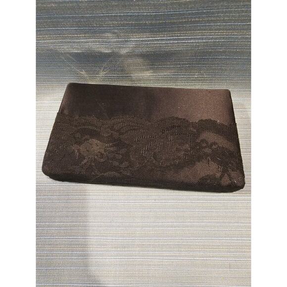 NWOT White House Black Market Formal Evening Clutch Handbag lace Black - Picture 3 of 6